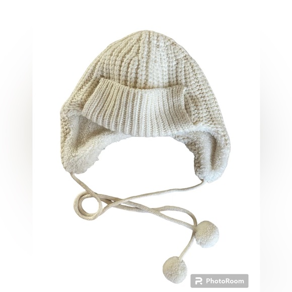 J. Crew Wool Blend Hat One Size Ivory - Picture 1 of 6